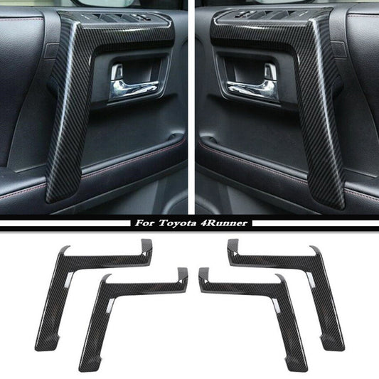 Car Interior Door Armrest Cover Trim Accessories Carbon for Toyota 4Runner 10-23