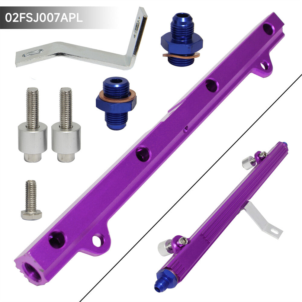 High Flow Top Feed Injector Fuel Rail for Mitsubishi Lancer EVO 4-9 4G63 Purple