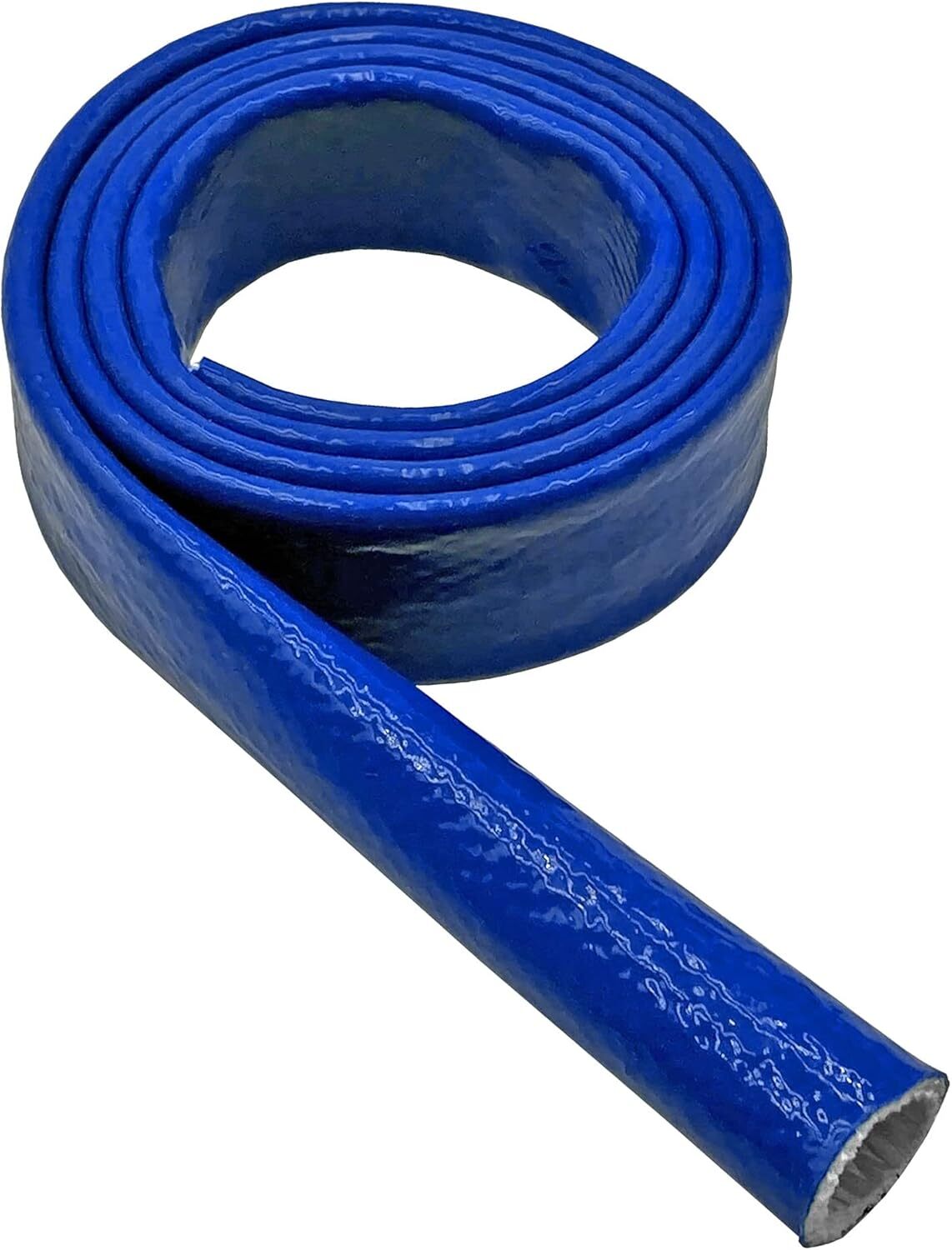 1/2 inch 3/5 inch 3/4 inch Thermo Armor Silicone Coated Fiberglass Fireproof Cover 10 ft Blue