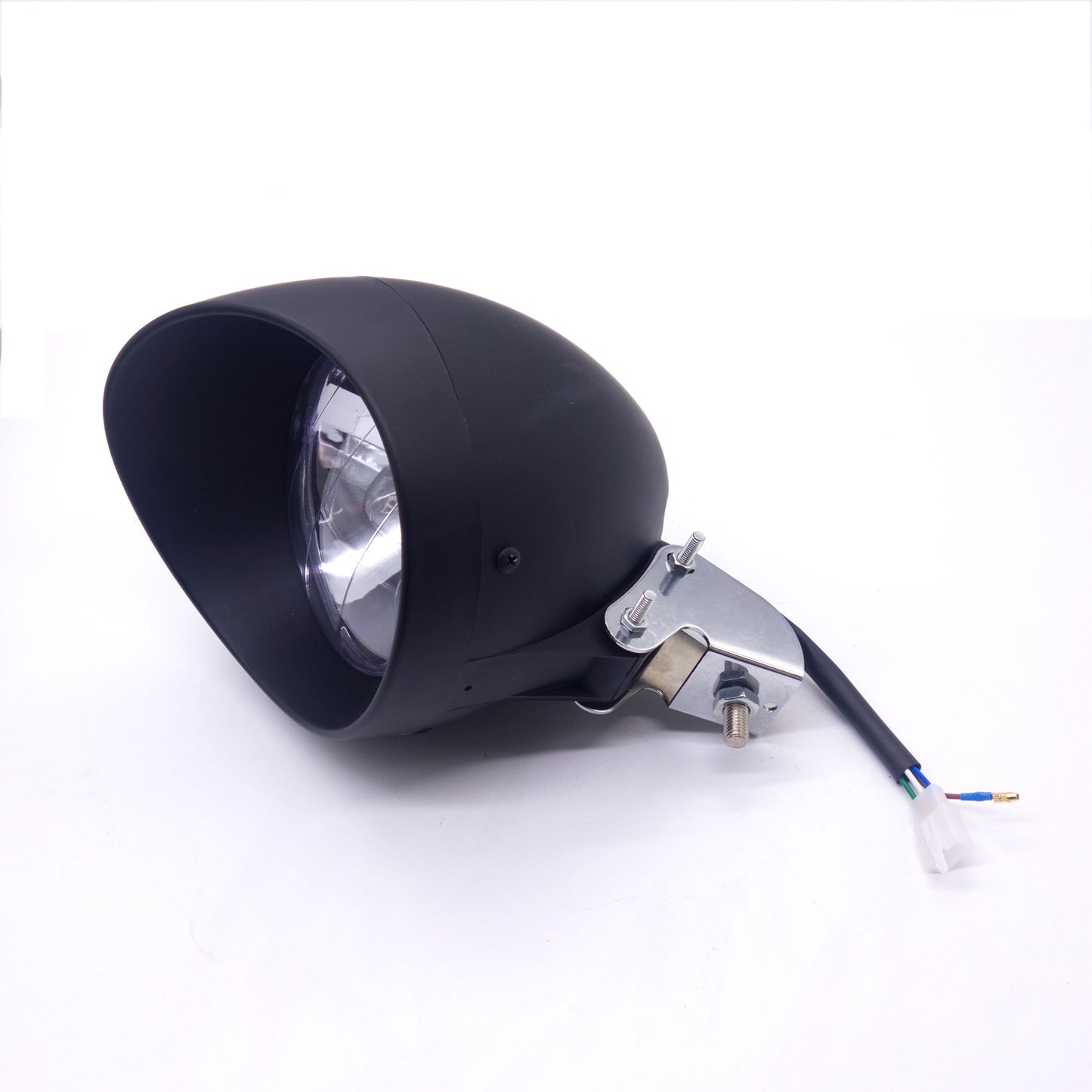 Motorcycle Black Bullet Headlight Head Light Lamp for Harley for Honda for Yamaha Custom Q