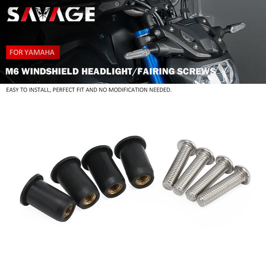 M6 Windshield/Headlight/Fairing Screws Bolts for YAMAHA MT07 MT-09 MT10 FZ07 09 Q