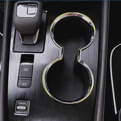 For Rogue 2021-2023 Water Cup Holder Cover Trim ABS Chrome 1x n