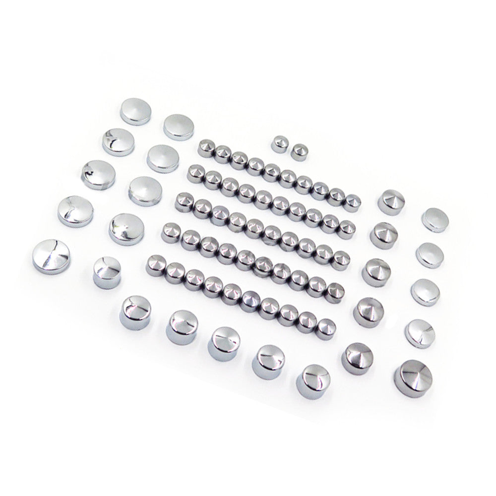 77-piece chrome hat dress kit for Harley Sportster engines and miscellaneous bolts and nuts 04-15- n