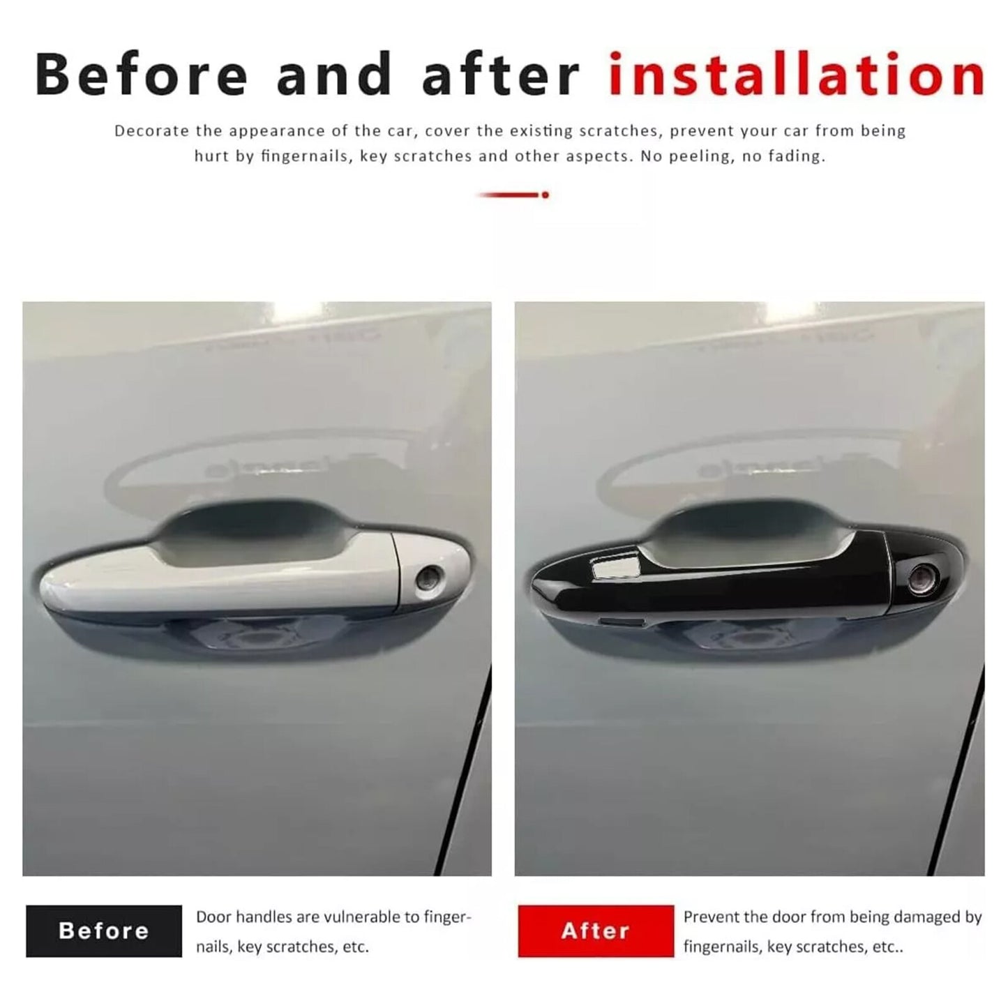 for Toyota Tacoma 2016-2021 Car Side for Smart Key Door Handle Cover Replacement Part