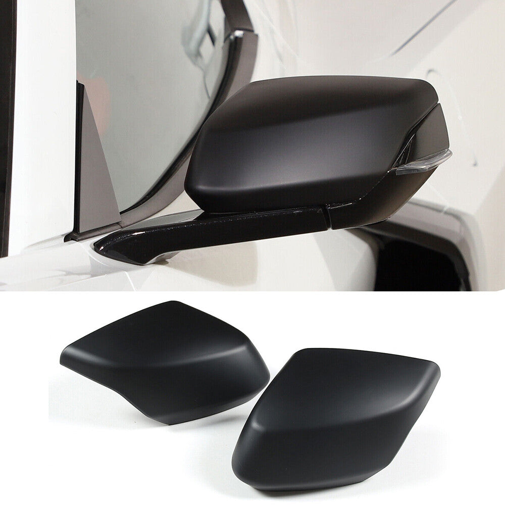 Matte Black ABS Side Rearview Mirror Cap Cover for Chevrolet for Corvette C8 2020-23