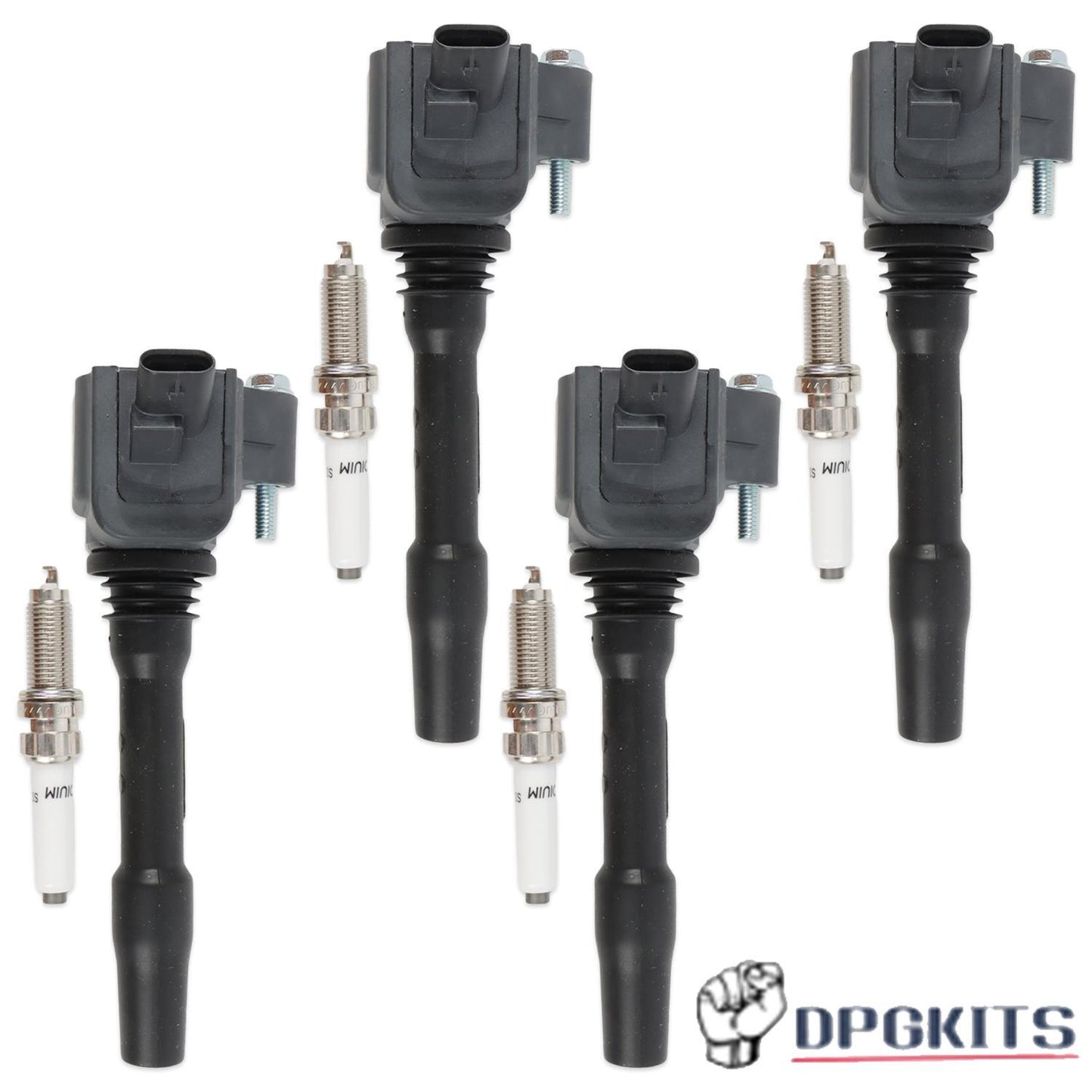 4Pcs Ignition Coil + Iridium Spark Plug for BMW 230i/230i xDrive/430i/430i UF750