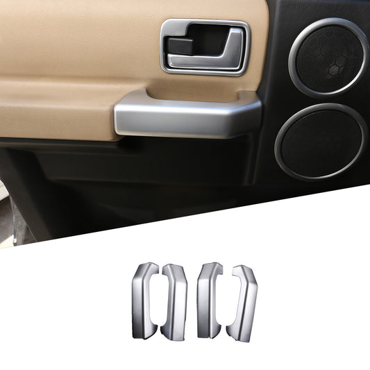 4x Silver ABS Interior Door Handle Panel Covers for Land Rover Discovery 3 2004-2009 n