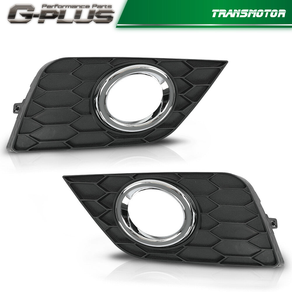 Fits 2016-19 for Sentra Two Front Bumper Fog Lamp Cover Trim Border - v