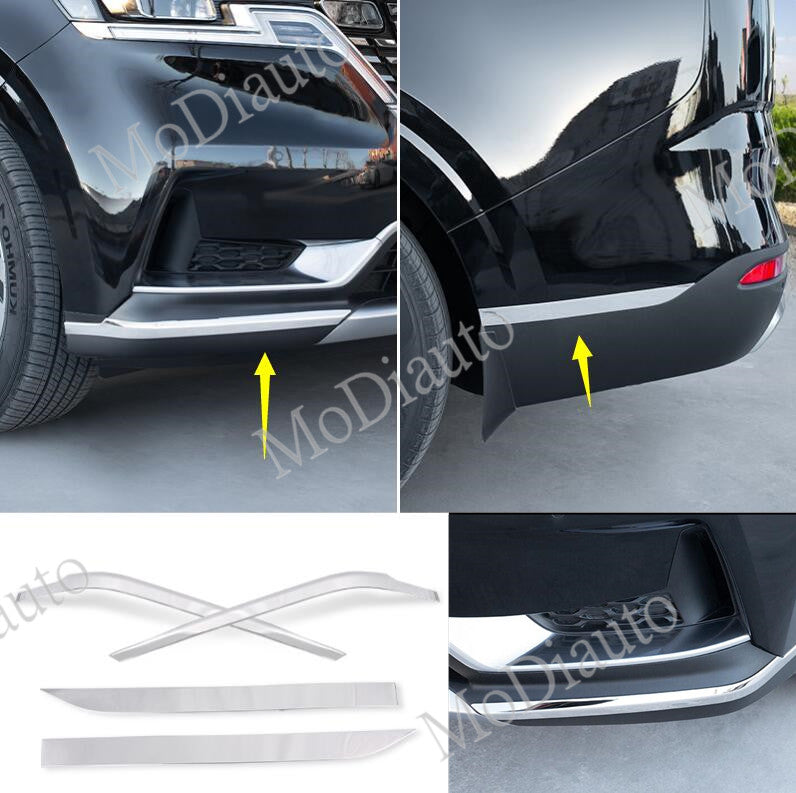 for Kia Carnival 2022-23 Front+rear Bumper Bottom side Protector Cover Trim 4x n