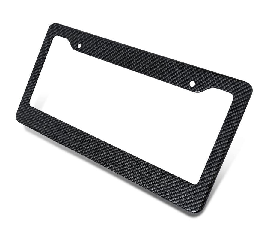 Car License Plate Frame Cover Hood Cap Rear Trunk Forged Carbonfor for Volvo - v