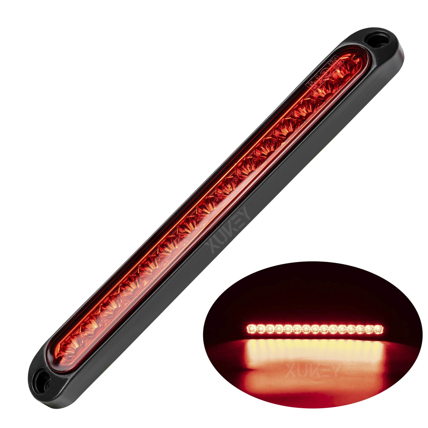Red additional brake light taillight indicator LED light beam trailer truck 12V-24V Q