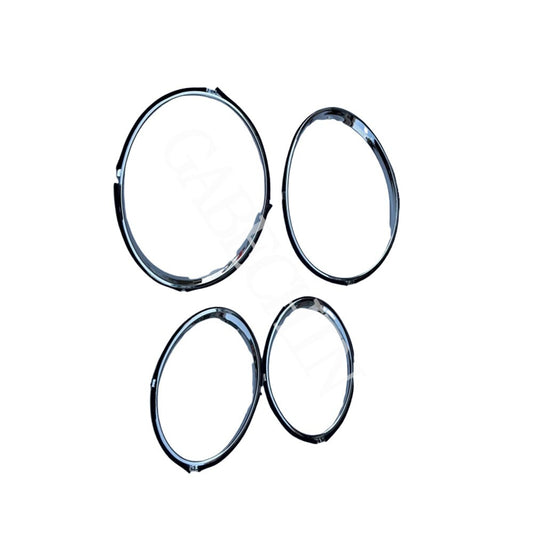 Suitable for Bentley Flying Spur 05-13 4-piece headlight trim ring set with chrome plating. Equipment Manufacturer: 3W5807763