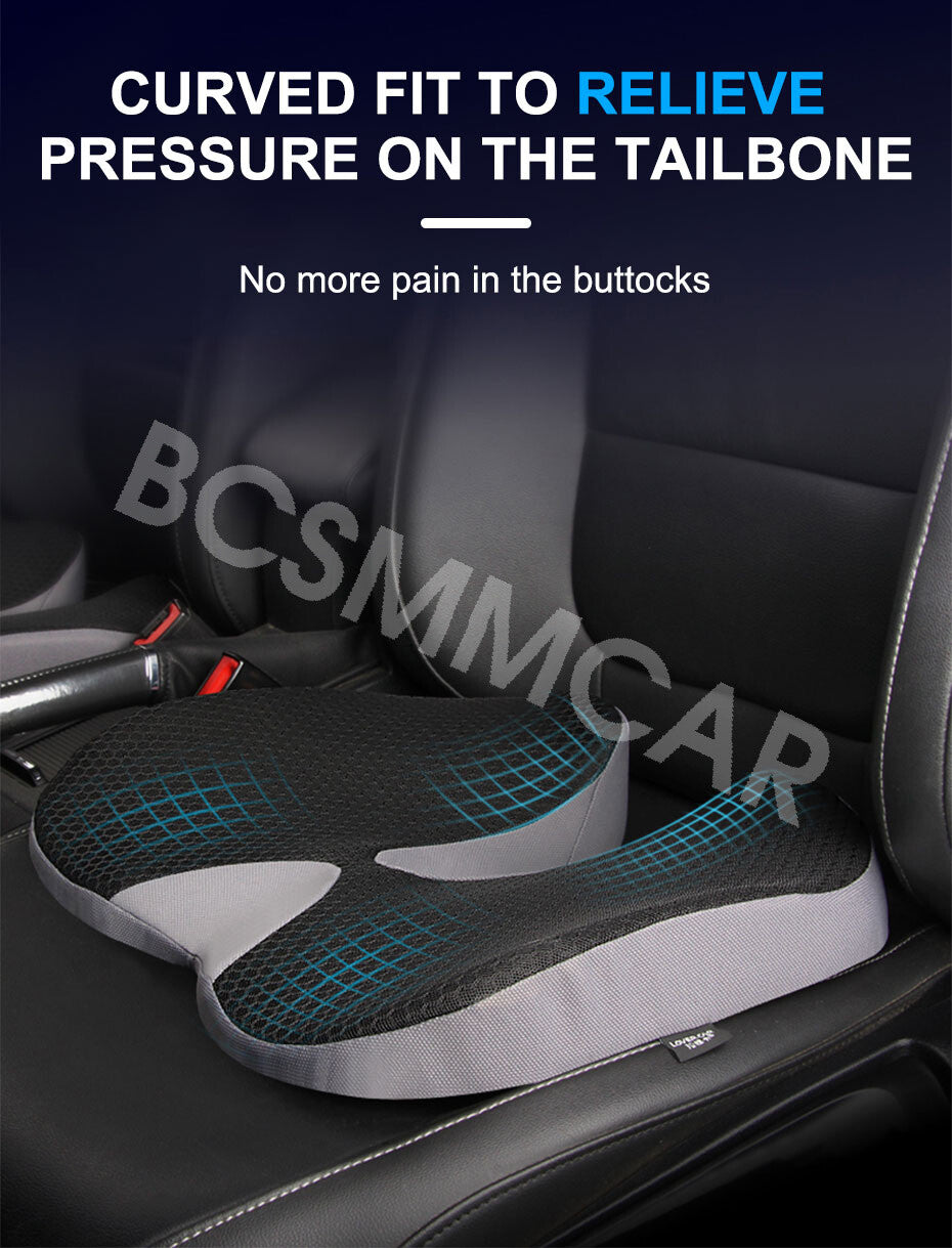 Memory Foam Car for Seat Cushion Pillow Orthopaedic Back Coccyx Sciatica Pain Relief Q
