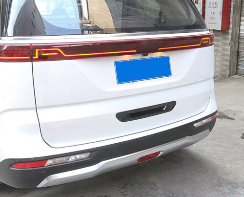for Kia Carnival 2022-2024 Carbon Fiber Tailgate Rear Door Handle Molding Cover