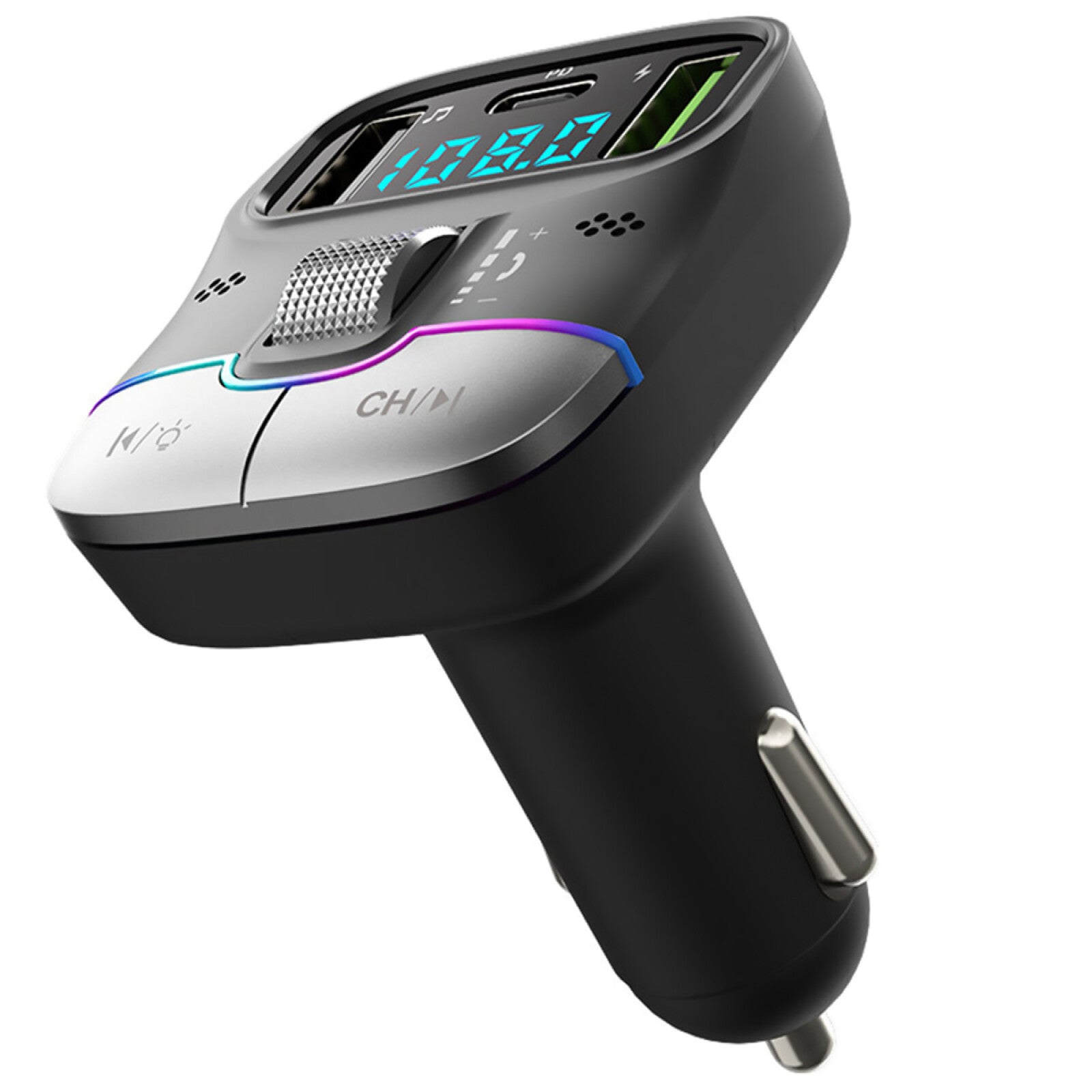 USB PD Car Charger Bluetooth 5.3 AUX Adapter HIFI Audio Player FM Transmitter a