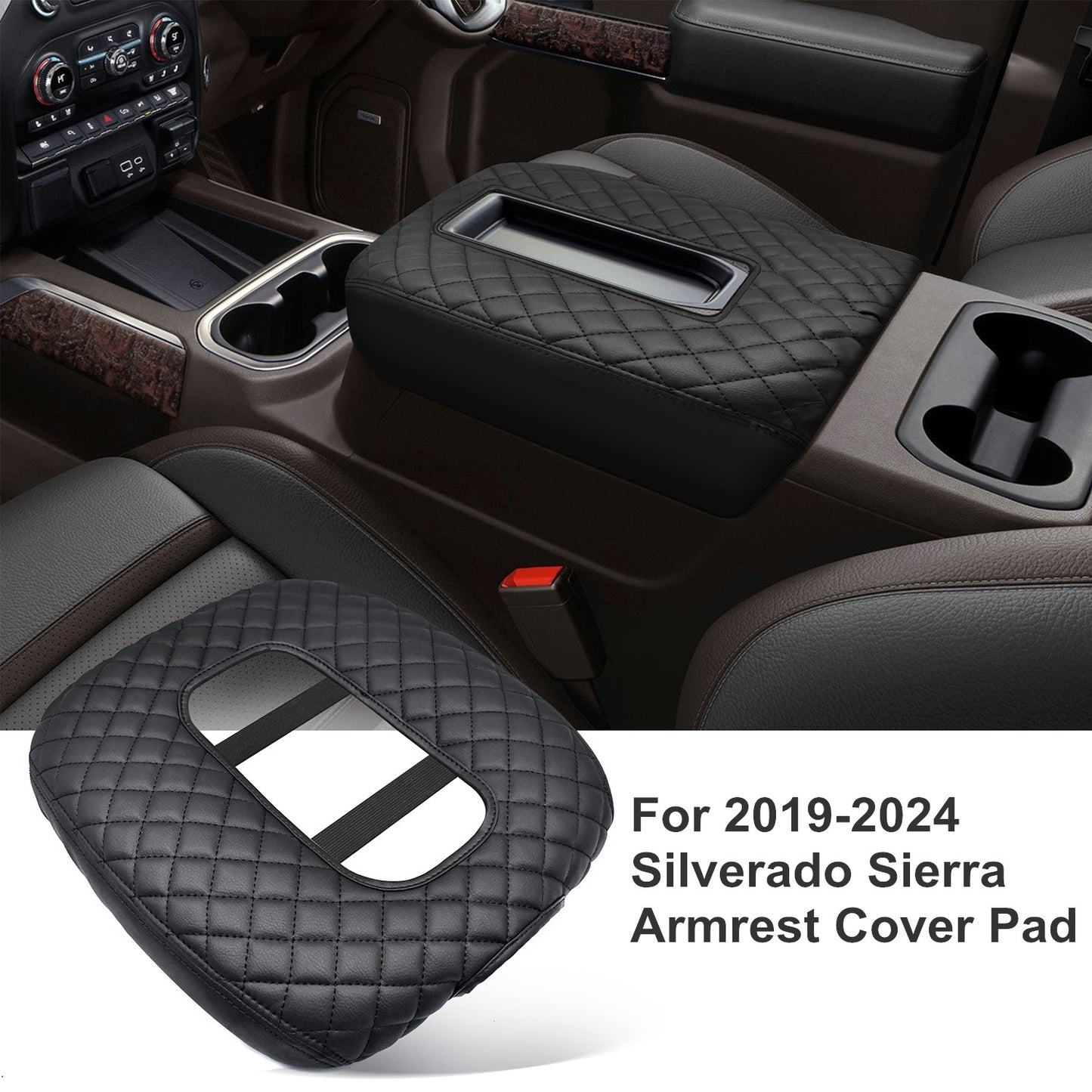 2019 - 2024 Silverado Console Cover, Armrest Cover, Backrest Cushion - n