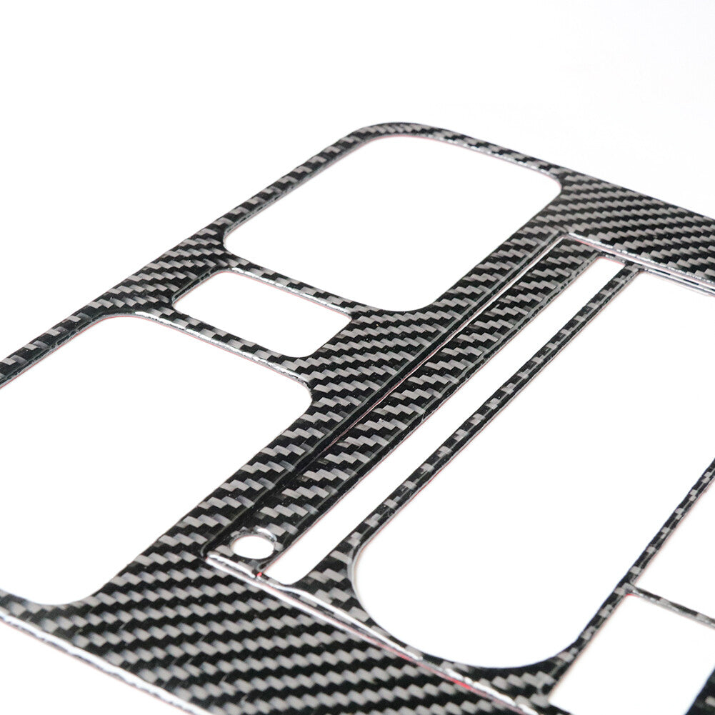 2Pcs Red Carbon Fiber A-Pillar Triangle Cover Trim For Taycan 2019-2022 v