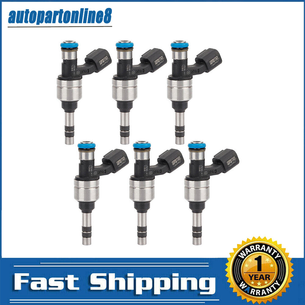 6PCS 12629927 Fuel Injector for BUICK LACROSSE 2010 for CADILLAC CTS SRX 2010-2011 Q