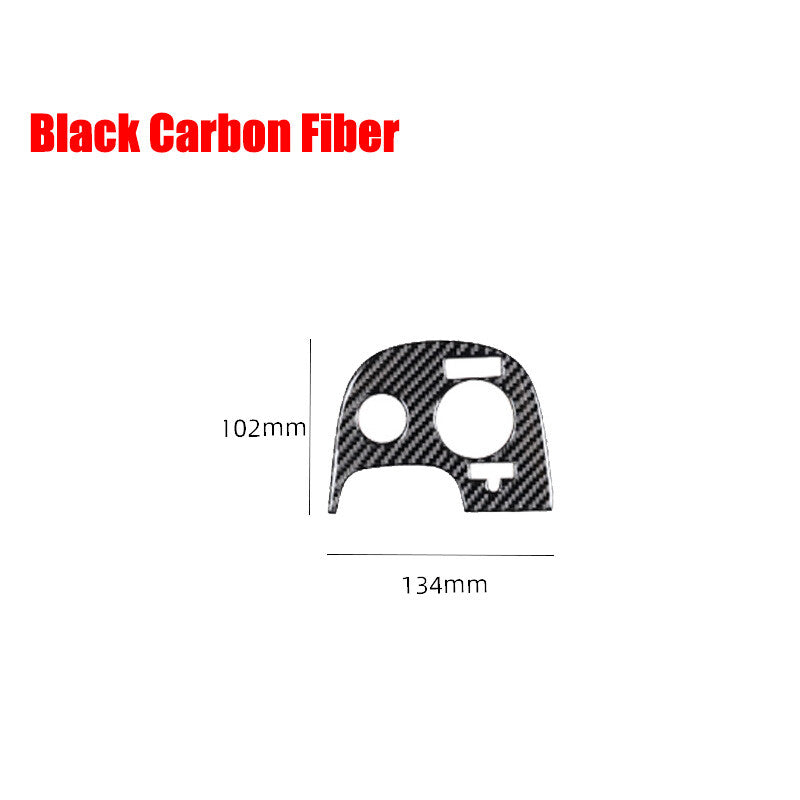 Black carbon fiber car traction control console trim for Corvette C5 1998 - 2004 - n