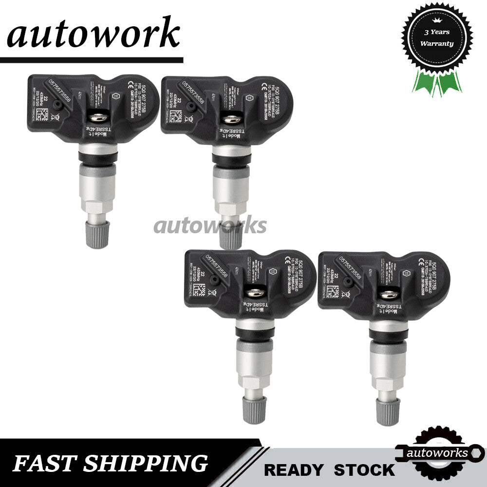 4pc TPMS Tire Pressure Sensors for Porsche for Audi for McLaren for VW 5Q0907275B 433MHz