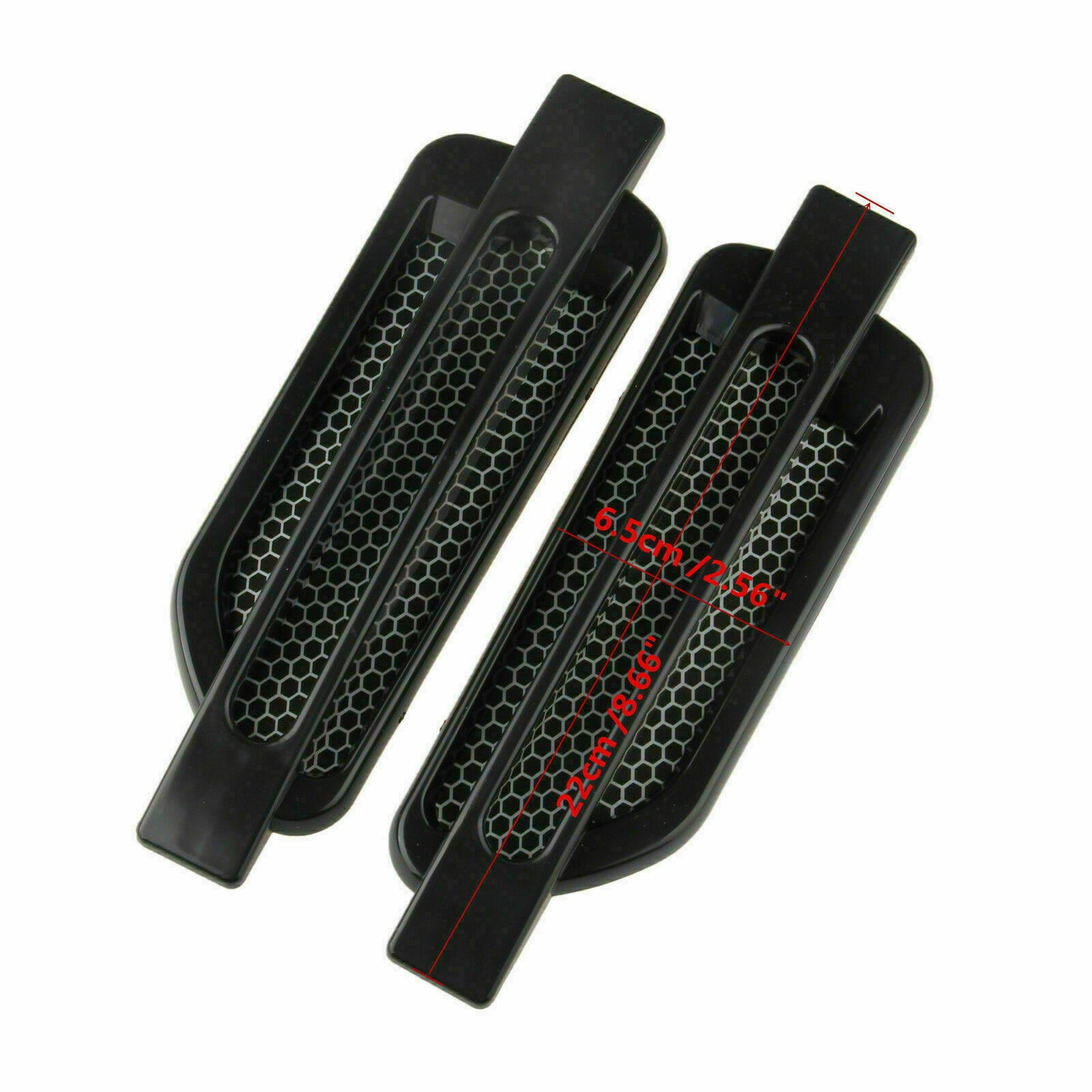 Car Universal for Corolla Black Sport Shark Shape Side Fender Air Vent Cover Trim