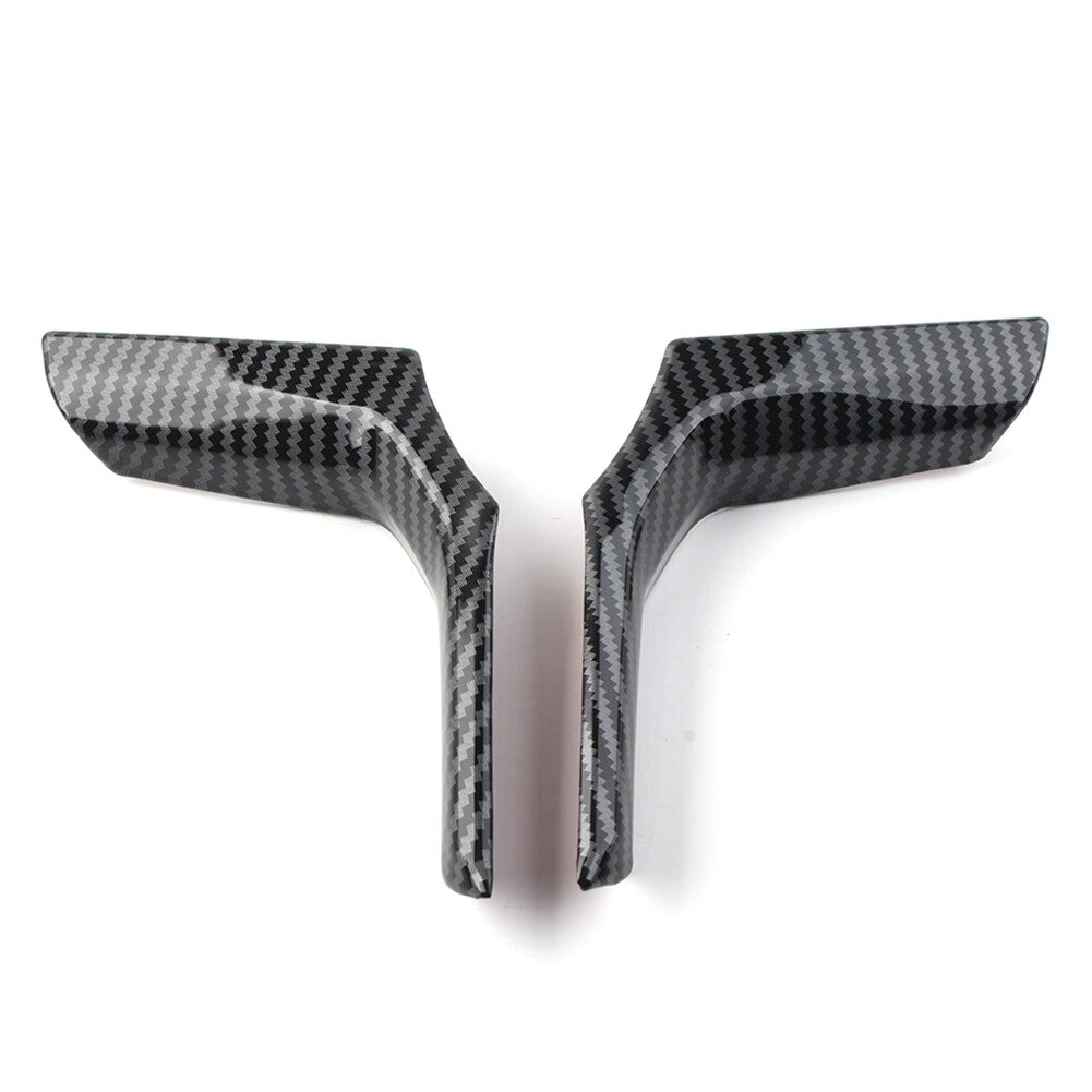 for BMW 3 Series G20 2019-2021 2x Carbon Fiber Steering Wheel Cover Decor Trim Q
