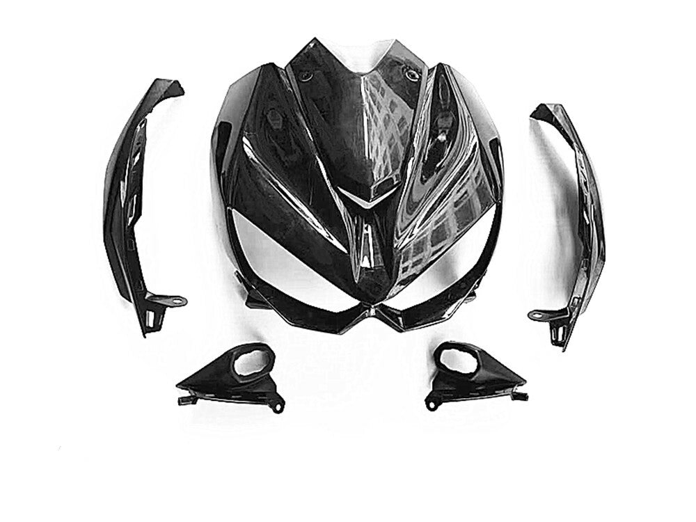 Front Upper Fairing Headlight Shroud Cowl Nose Kit for 2014-2019 for Kawasaki Z1000 Q