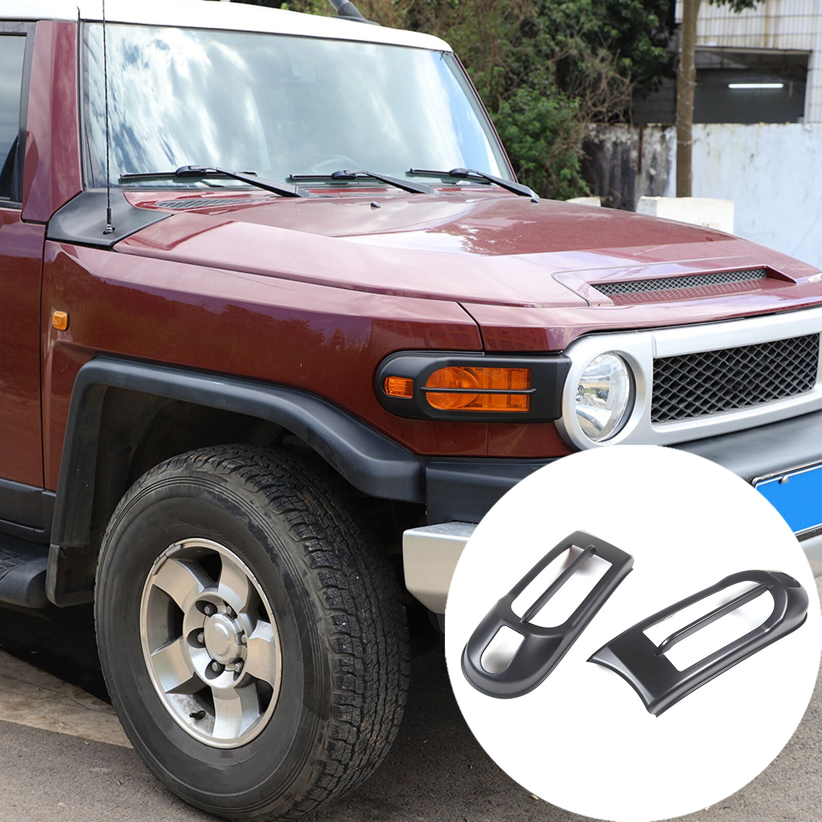 ABS glossy black tailgate handle decorative protective cover suitable for Ranger 2015-2021- v