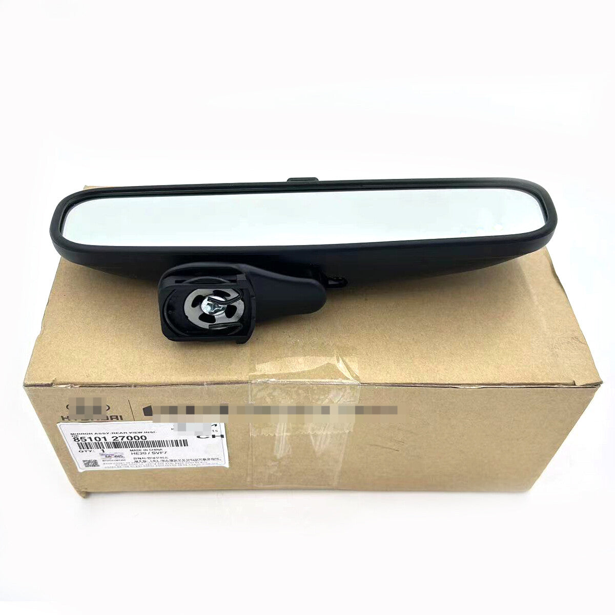 Interior rearview mirror 85101-27000, suitable for Hyundai and for Kia models manufactured between 1996 and 2012.