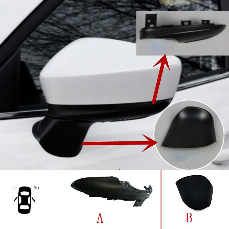 for Mazda 3 2014-2016 Side Mirror Wing View Mirror Lower Cover Holder Shell Cap Q