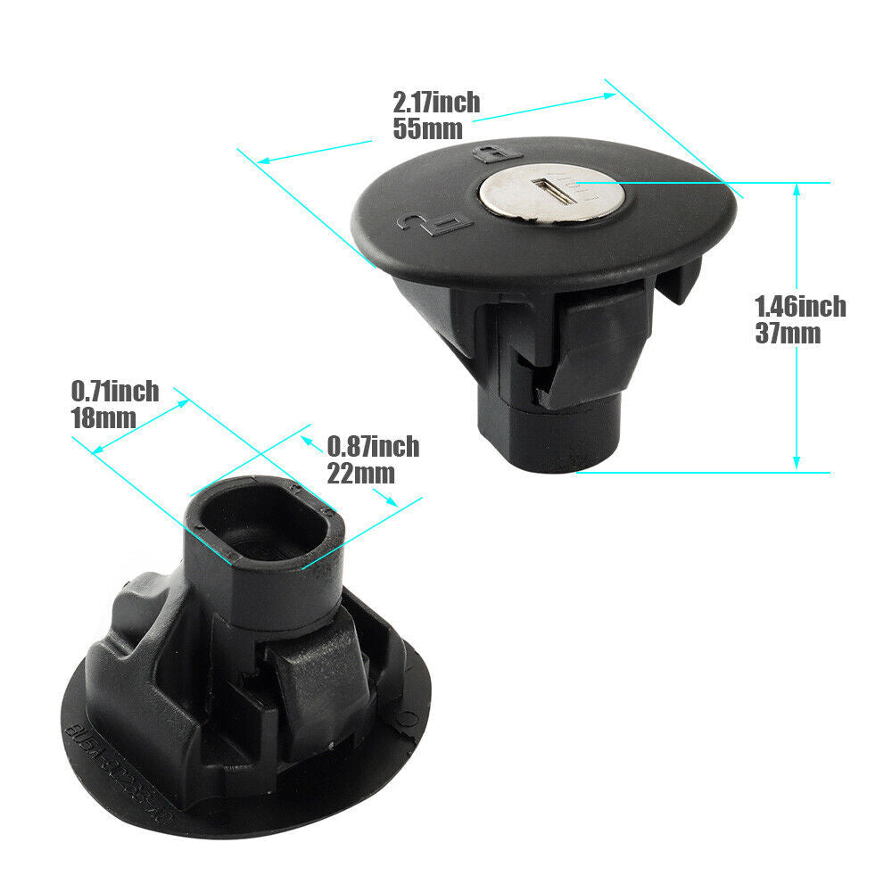  for ford  F-150 Locking Gas Tank Fuel Cover Plug Cap with 2 Keys 8U5Z9C268B New Q