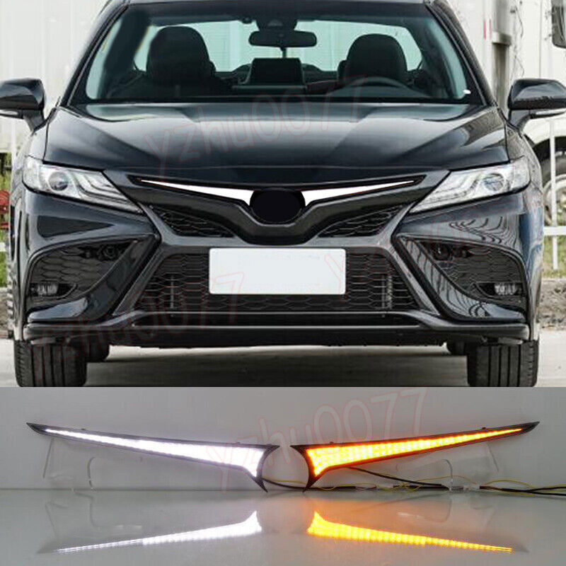 For 2018-2023 for Camry LED Front Grille Driving Lights Turn Signal Lights n