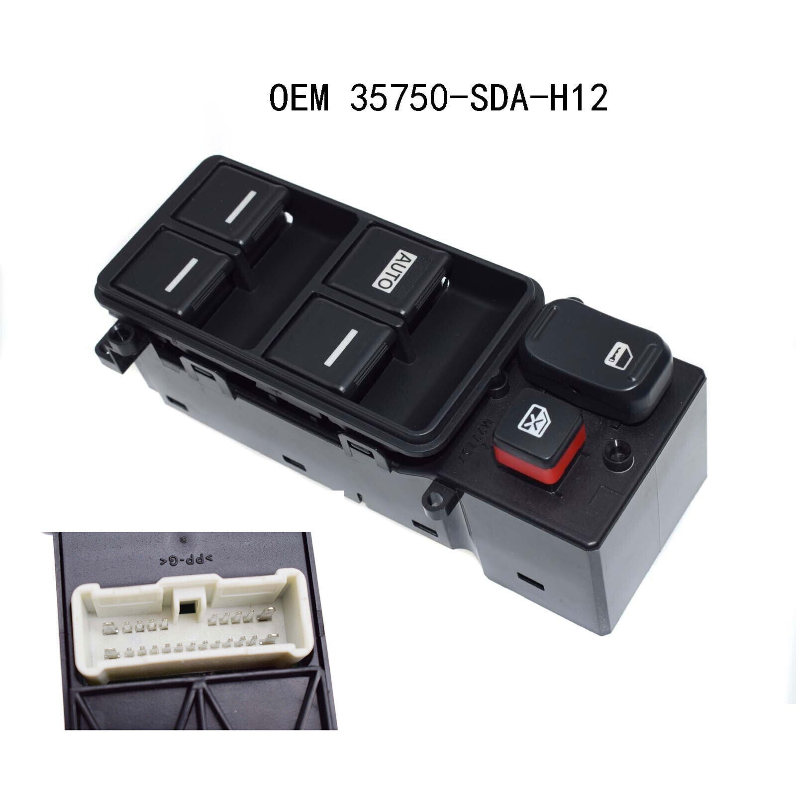 for Honda Accord 2003-2007 4 Door 35750-SDA-H12 Master Window Switch Driver Side