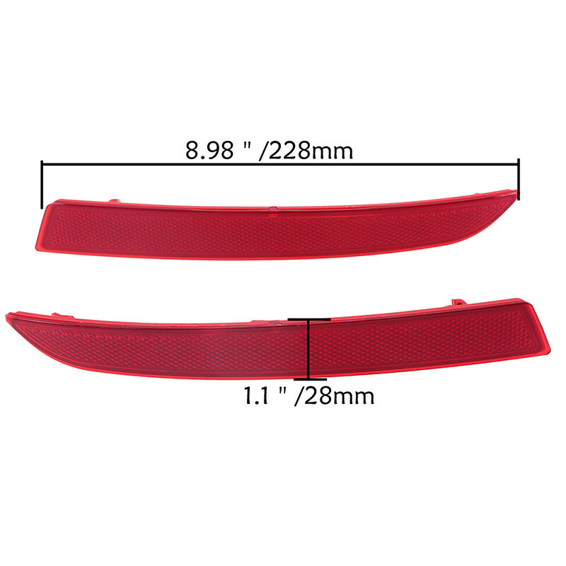 1. Dual rear bumper reflective signal lens suitable for 5 F10 F18 LCI 2014-2017 n