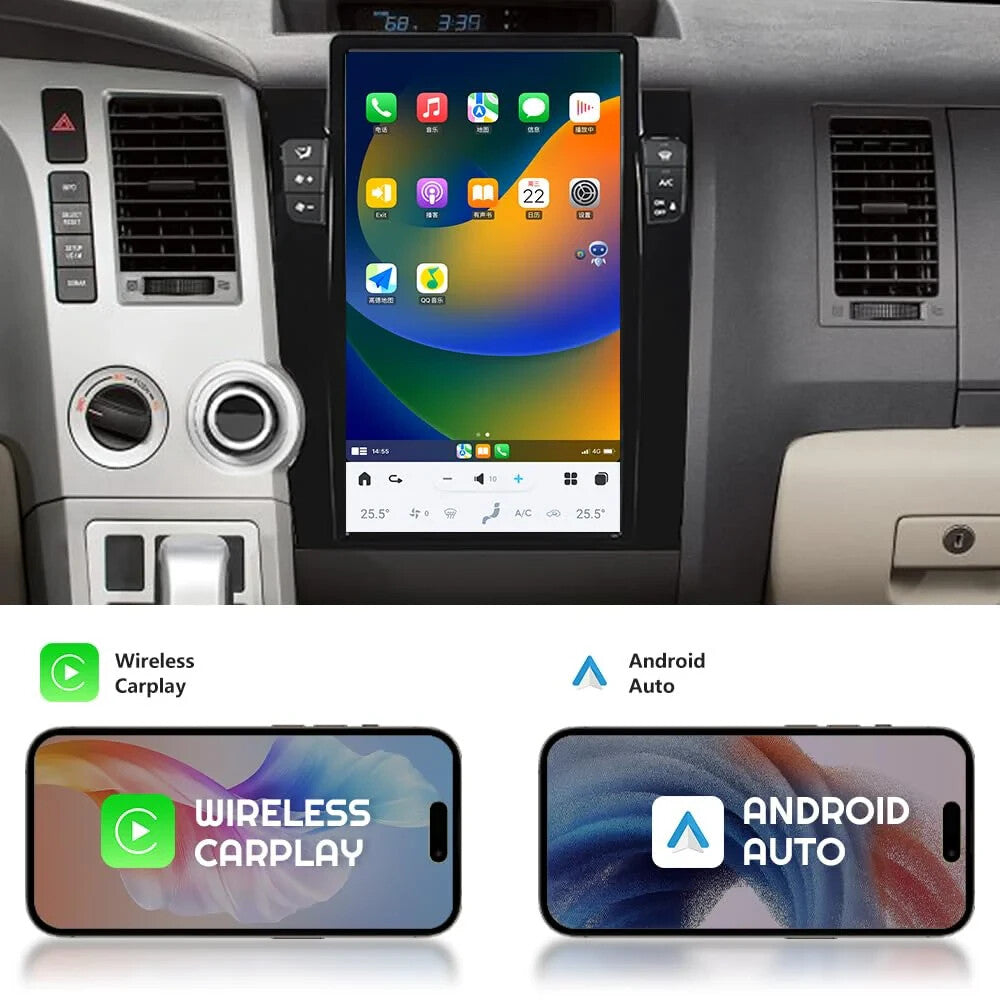 13.6 for Toyota Tundra 2007~2013 Sequoia for Tesla Car Stereo GPS BT Carplay Radio