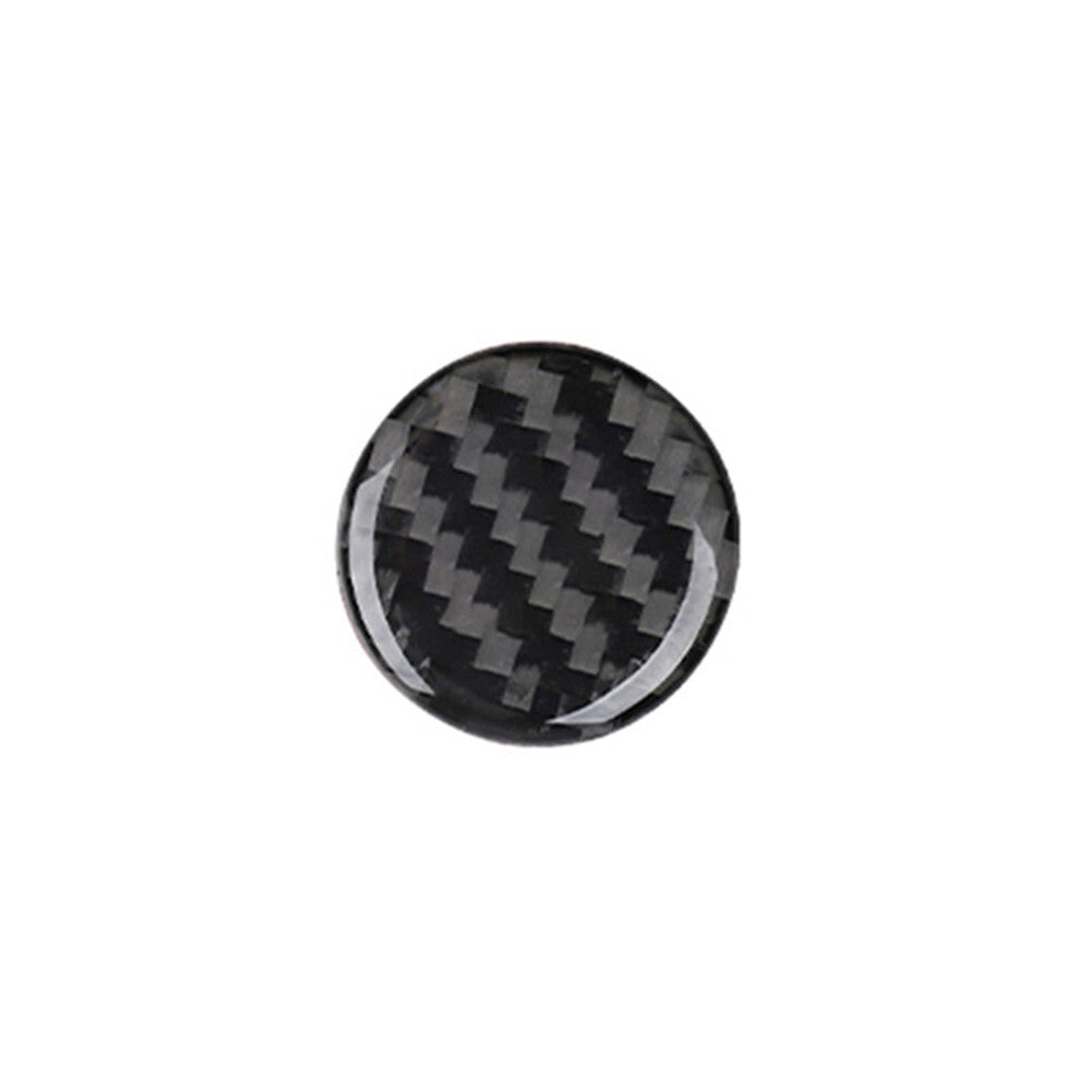 Carbon Fiber Interior Central Console Knob Cover Trim for Audi Q5 2018-2021