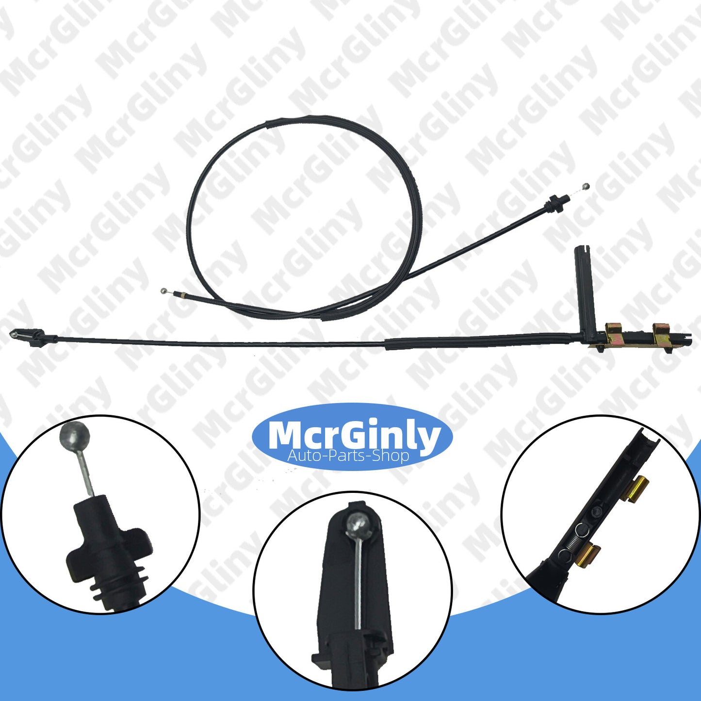 Front and rear hood latch release cables are suitable for CC for Passat #3C1823531 #3C18235A- n