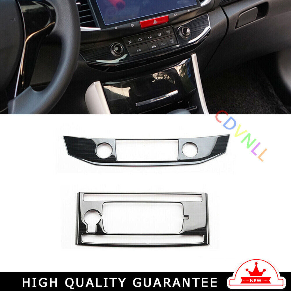 Console AC Switch Control Panel Trim for Honda Accord 9TH 14-2017 Black Titanium