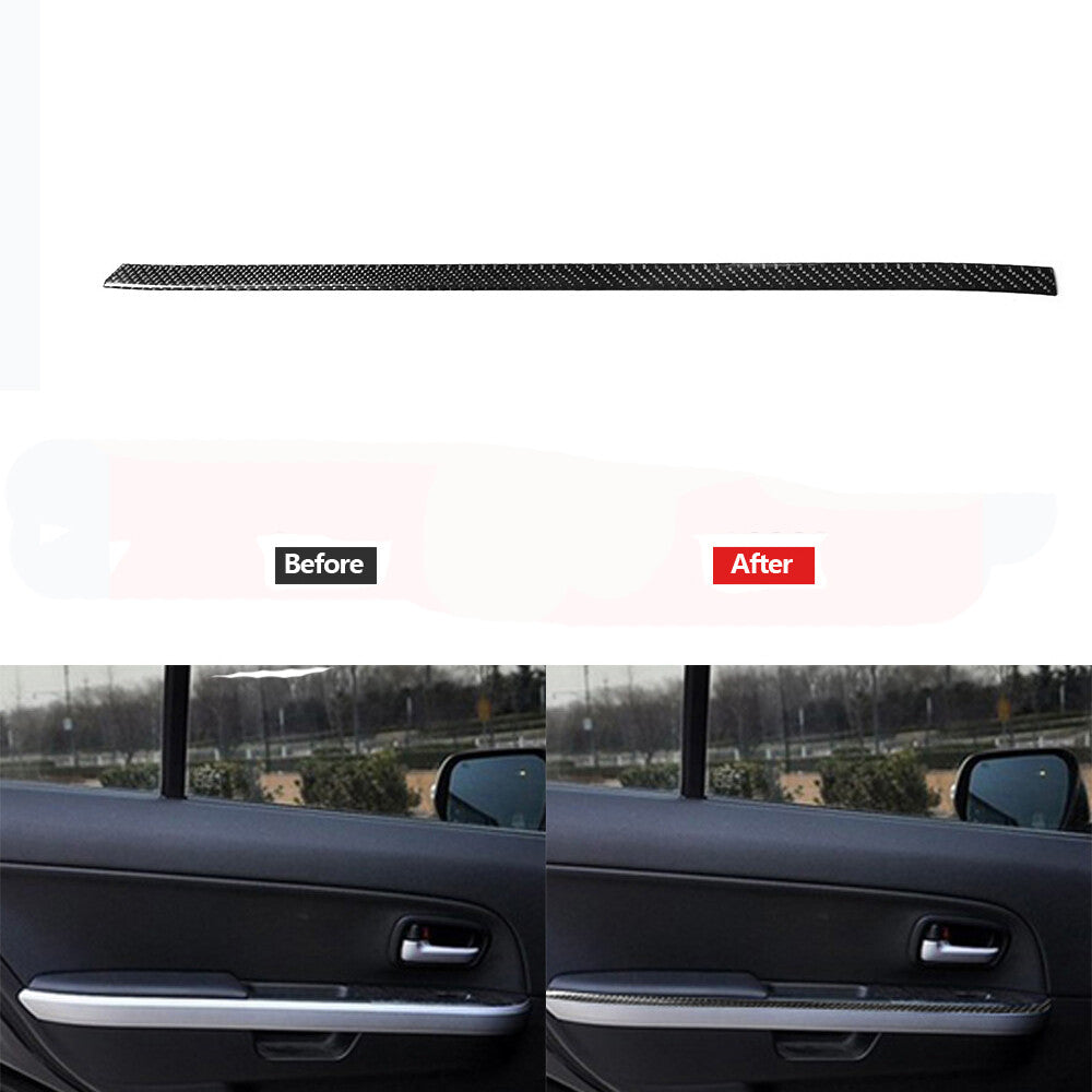 4Pcs Carbon Fiber Interior Door Bowl Cover Trim for Alfa Romeo Giulia 2017-2019 v