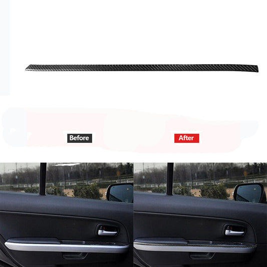 4Pcs Carbon Fiber Interior Door Bowl Cover Trim for Alfa Romeo Giulia 2017-2019 v