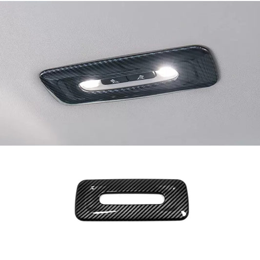 1P for Toyota Tundra 22-24 Carbon Fiber Style Back Reading Light Lamp Cover Trim