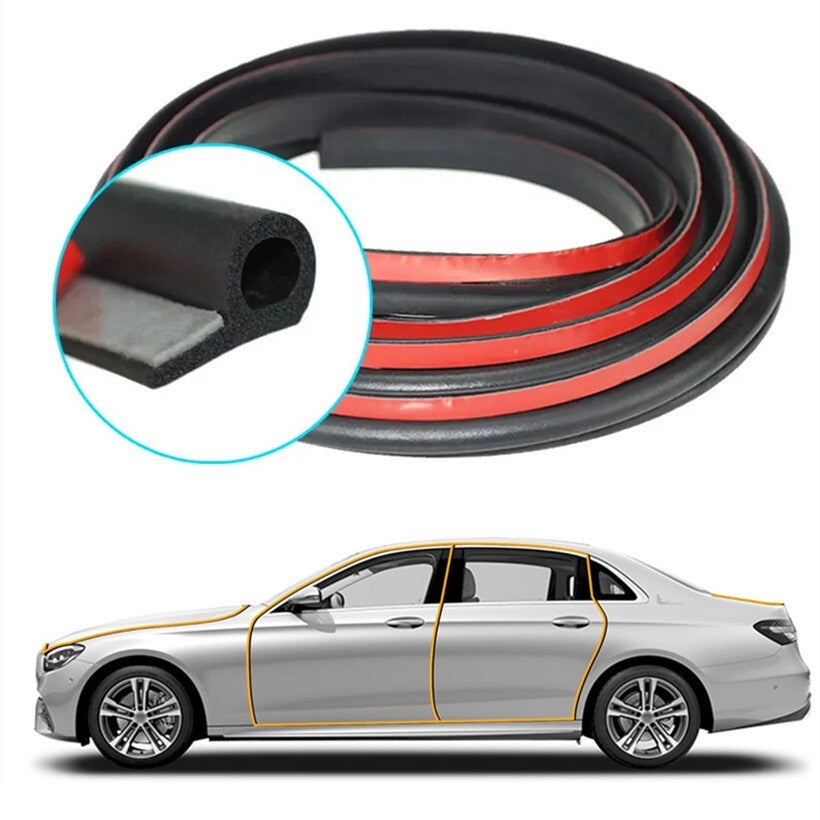 16.4-foot P-shaped rubber weatherstripping for EPDM door covers and trunk lids (5 meters). n