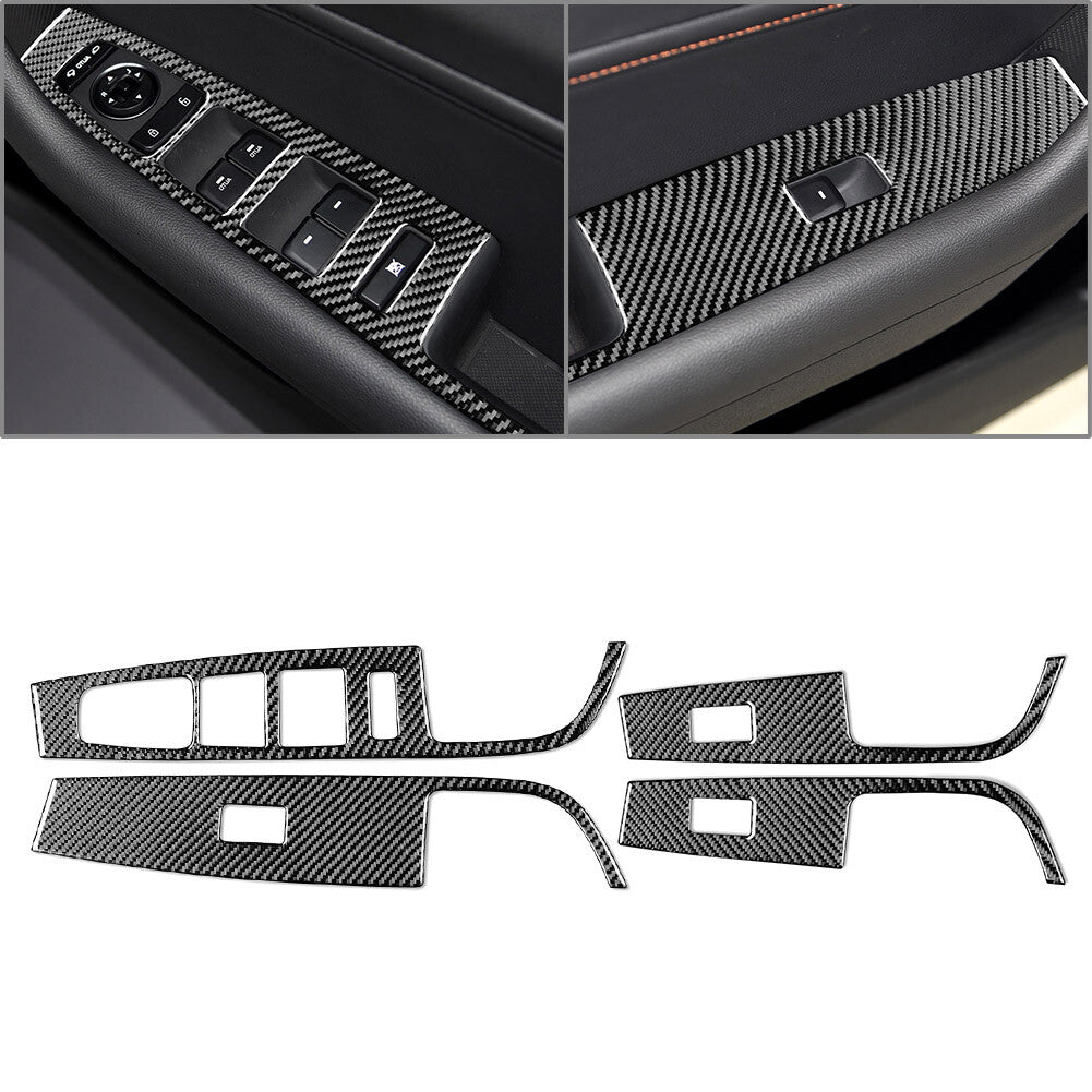 Window Lift Switch Panel Cover Trim Black for Hyundai Sonata 9th 2015-2019 RHD