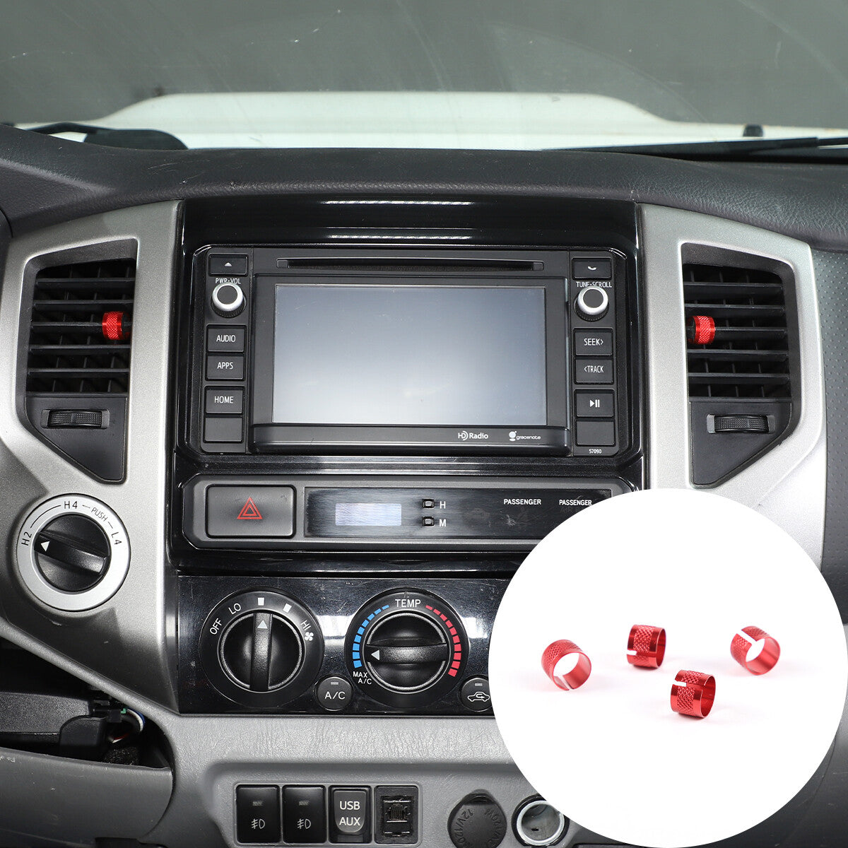Matte Black 4-Door Grab Handle Trim Protective Cover for Land Rover Discovery 4 2010 - 2016 - v