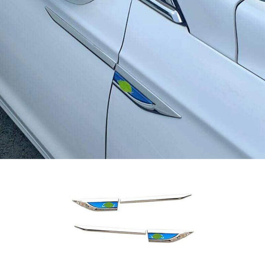 Chrome Steel for Ford Mondeo Fusion 13-2020 Fender Side Air Outlet Cover Trim 4X