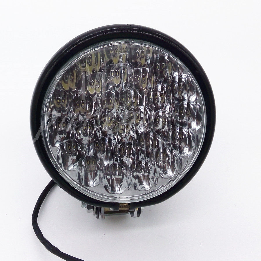Black High Low Beam 5 30 LED Headlight for Harley Cafe Racer Bobber Motorcycle Q