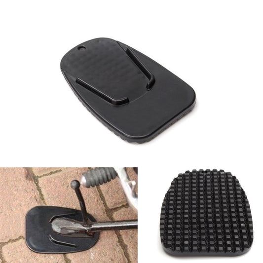 Motorcycle Side kickstand Plate Base Bike Biker Kick Parking Stand Support Pad Q
