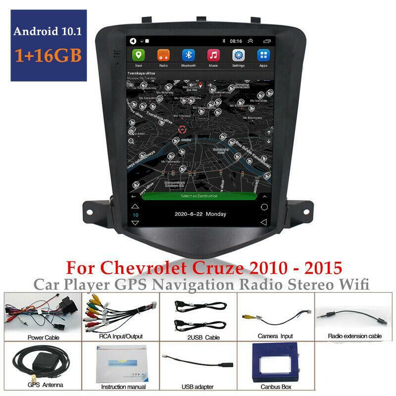 Android 10.1 Car DVD Player with GPS Navigation, BT Radio, Stereo, and WiFi for Cruze n