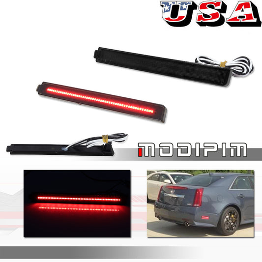 Suitable for 08-13 for Cadillac CTS CTS-V smoked red LED rear marker signal light- v