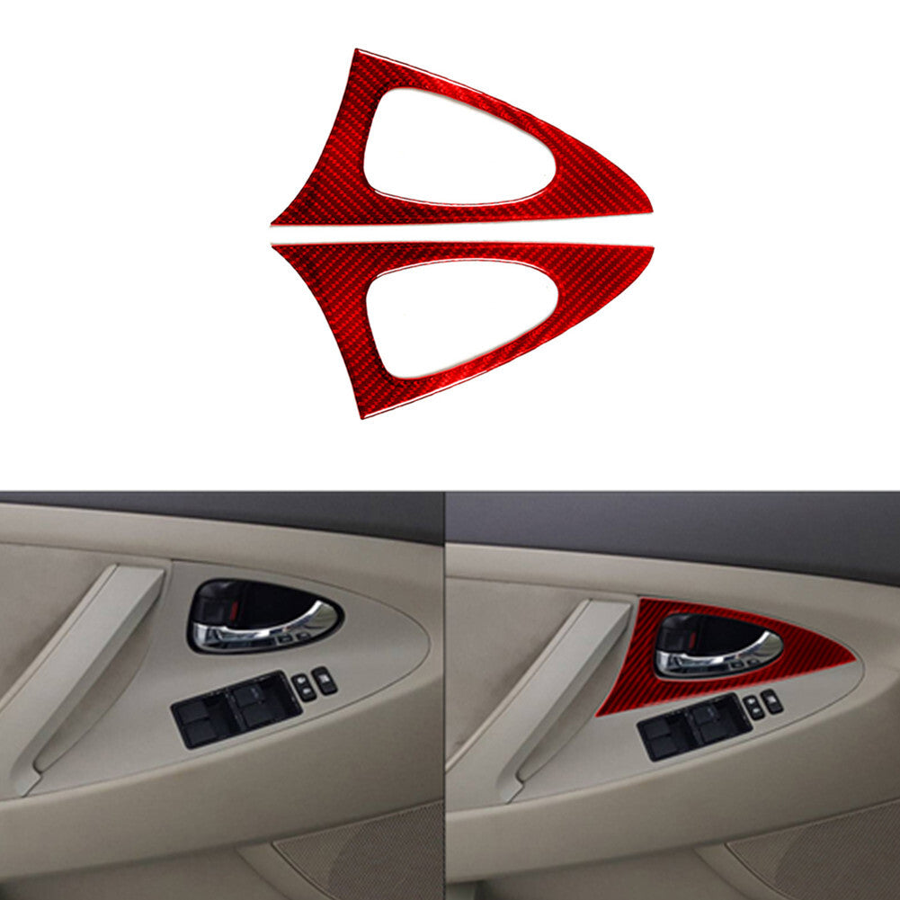 2x Carbon Fiber Interior for Co -pilot Dashboard Lower Strip Trim For Model 3/Y v